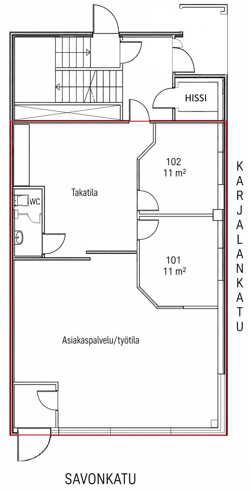 Kuva toimitilasta